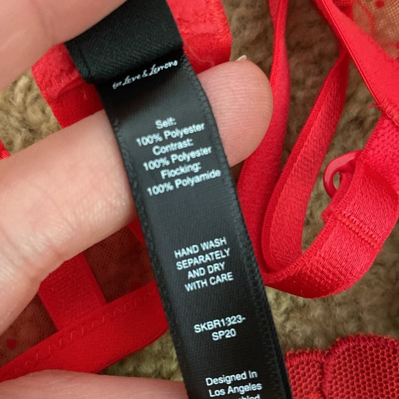 For Love & Lemons Cerise Cherry Bra 🍒 - Picture 6 of 7